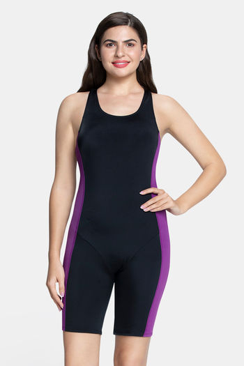 Buy Amante Bodysuit With Removable Pads - Nero Grape Glow